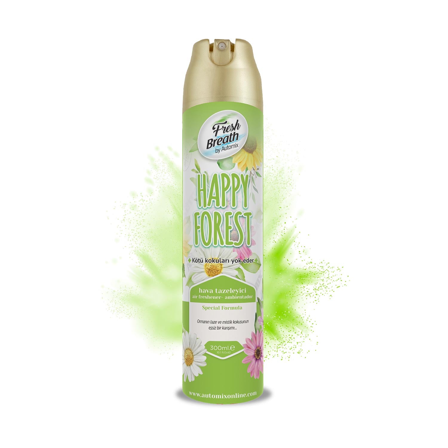 Fresh Breath Aerosol Araç Kokusu 300ML - HAPPY FOREST