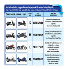 4 Mevsim Motosiklet Brandası - XL